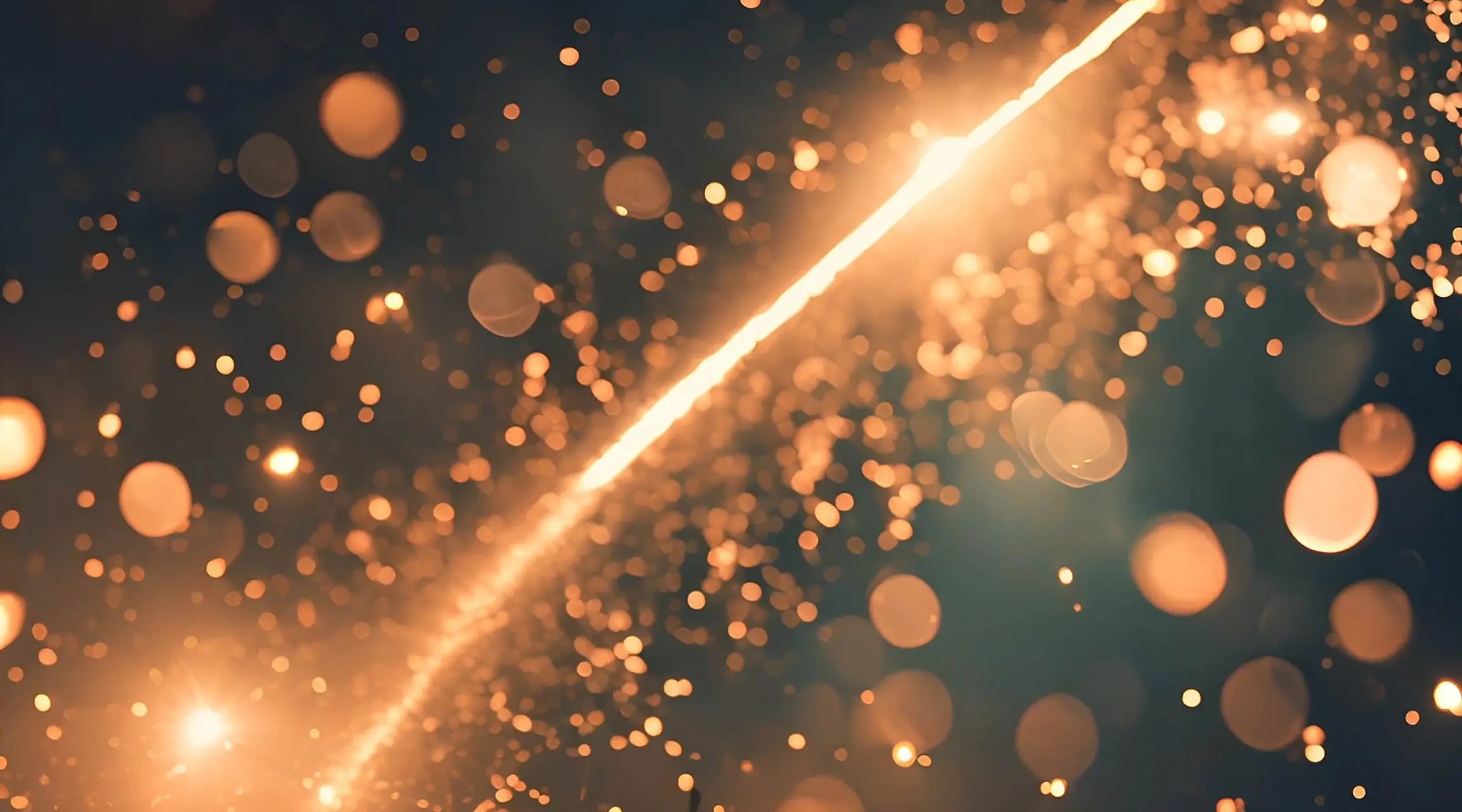 Sparkling Light Particles Cinematic Motion Background Video